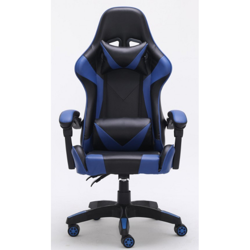 Fotel obrotowy gamingowy krzesło remus niebieski