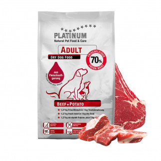 Platinum beef potato 15kg, karma sucha dla psów