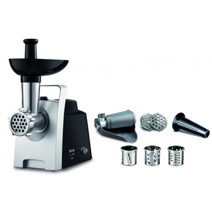 Maszynka do mielenia mięsa tefal ne109838 (1400w  chrom, kolor srebrny)
