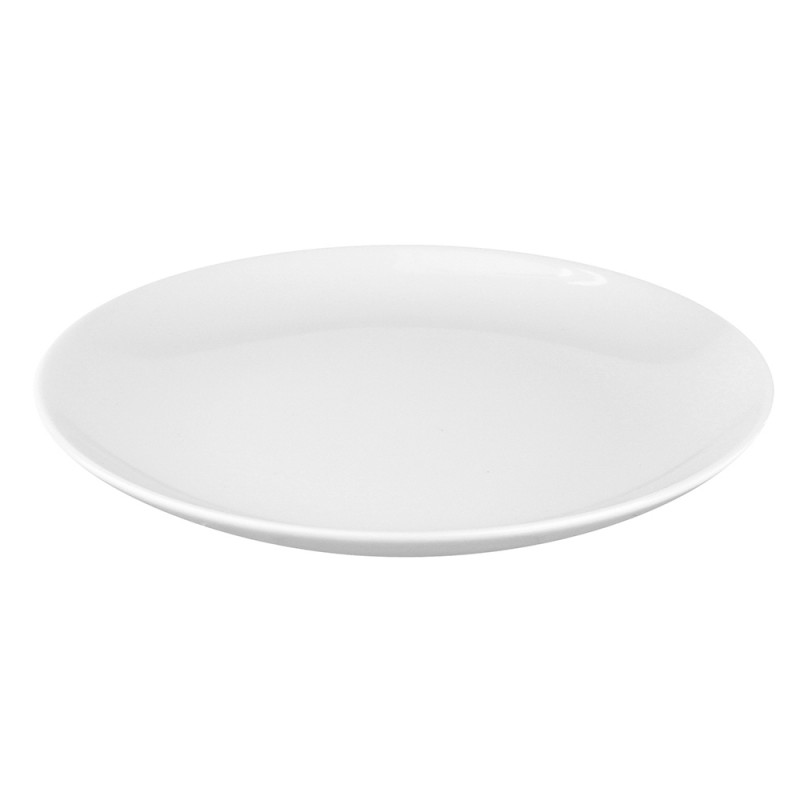 Talerz obiadowy porcelanowy MariaPaula Moderna Biała 24 cm