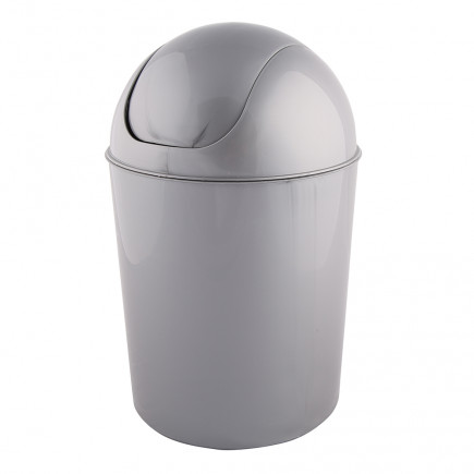 Kosz Oscar 7L Srebrny (100) EAN: 5902443994326 - Elegancki pojemnik na odpady do biura i domu, praktyczny i stylowy.