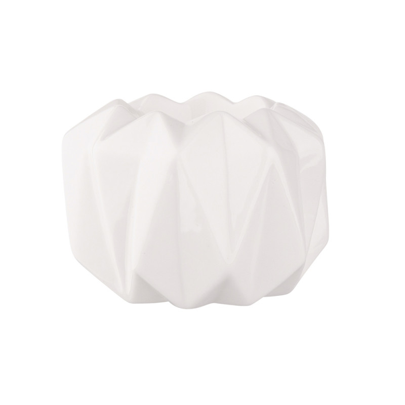 Świecznik Porcelanowy Biały 9x9x6 cm n/n bz - EAN: 5904252349779