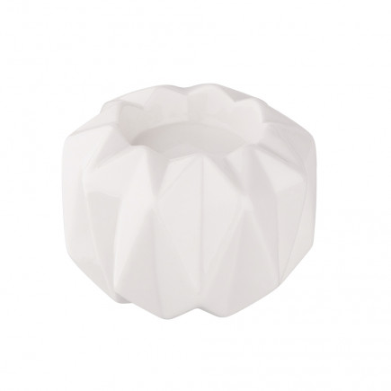 Świecznik Porcelanowy Biały 9x9x6 cm n/n bz - EAN: 5904252349779