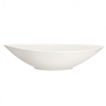 Półmisek salaterka porcelanowa Regular łódka kremowa 24 cm