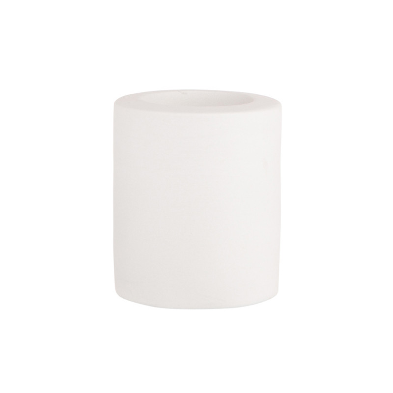 Świecznik ceramiczny popielaty 6,5x6,5x8 cm n/n bz EAN: 5904252325094
