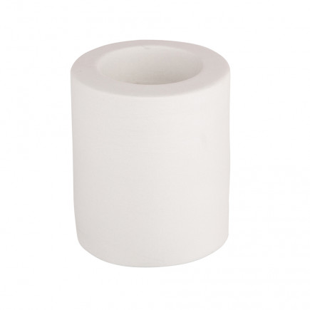 Świecznik ceramiczny popielaty 6,5x6,5x8 cm n/n bz EAN: 5904252325094
