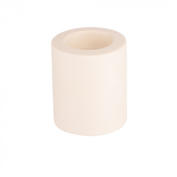 Świecznik ceramiczny kremowy 8 cm