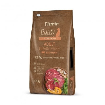 Fitmin purity gf adult beef - sucha karma dla psów dorosłych - 12kg