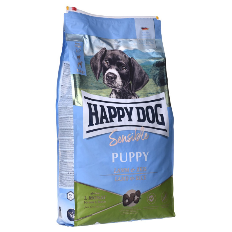 Karma sucha Happy dog sensible puppy 1-6mc jagnięcina/ryż 10kg