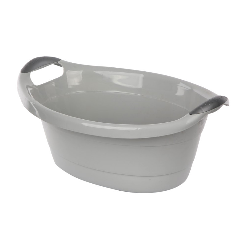 Miska / wanienka plastikowa Artgos owalna szara 14 l
