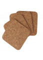 Podkładki kwadratowe 20x20cm z korka naturalnego - Kpl. 4 szt. - EAN: 5907618120074