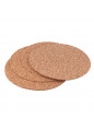 Podkładki Okrągłe 20cm z Korek Naturalny - Zestaw 4 szt. - EAN: 5907618120081