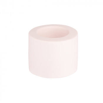 Świecznik ceramiczny pudrowy róż 5,5 cm