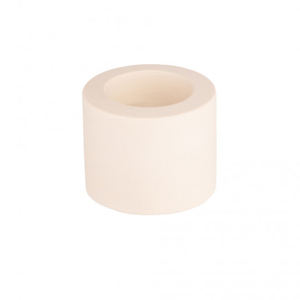 Świecznik ceramiczny kremowy 5,5 cm