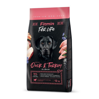 Fitmin dog for life duck & turkey 12kg