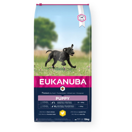 Eukanuba growing puppy large breed - sucha karma dla szczeniąt ras dużych - 15kg
