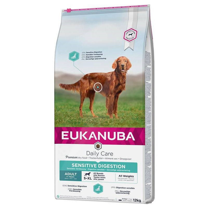 Sucha karma Eukanuba daily sensitive digestion dla psa 12kg