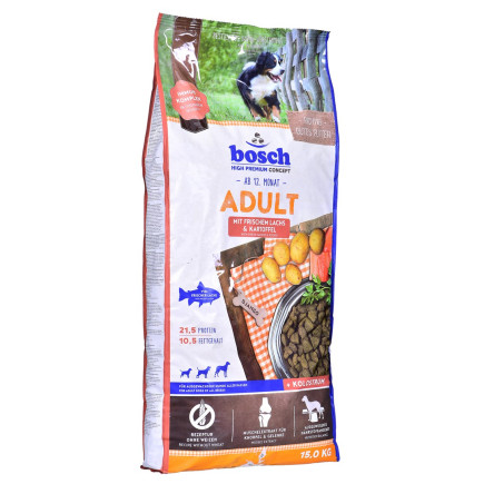 Bosch adult fresh salmon & potato - świeży łosoś i ziemniaki 15kg