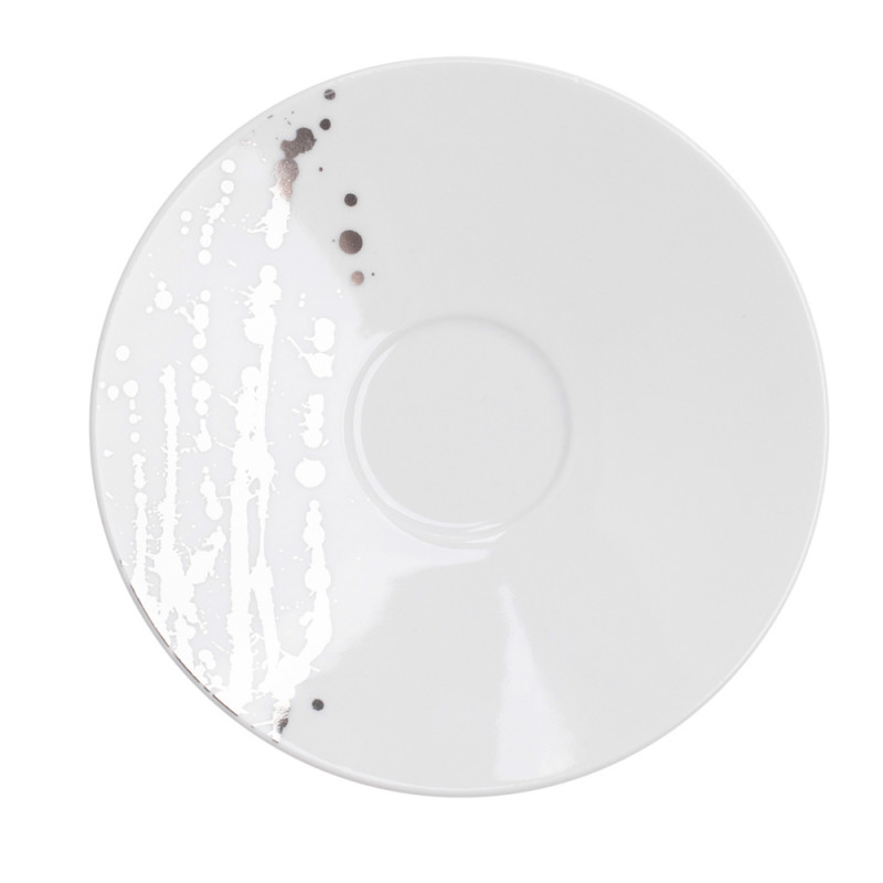 Splendor Spodek 16cm Biały Platyna, EAN: 5900584274901