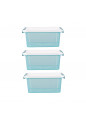 Arcticline Zestaw 3 Pojemników Kwadratowych 0,85l 15x15x6,5cm EAN: 5902541381189