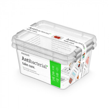 Antibacterial pojemniki do żywności 1,6l kpl. 2szt EAN: 5902541302115