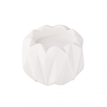 Świecznik porcelanowy biały 7x7x5 cm n/n bz EAN: 5904252349809
