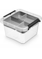 Pojemnik do przechowywania Simplestore z pokrywą 20x20x12cm 3l EAN: 5902541127626