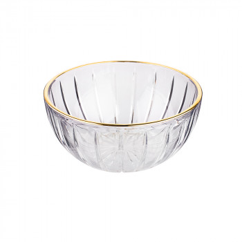 Salaterka szklana ze złotym obrzeżem Venus Gold 12,5 cm
