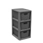 Regał rattanowy z 3 szufladami antracytowy 24,1x29,6x51cm EAN: 5901098172523 Regał rattanowy z 3 szufladami antracytowy 24,1x29,6x51cm EAN: 5901098172523