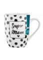 Kubek baryłka "Super Mom" 300 ml dekorowany, EAN: 5904252331224