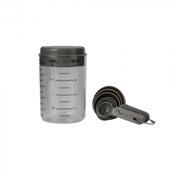 KUBEK Z MIARKĄ + ZESTAW 6 MIAREK (ALTOMDESIGN)