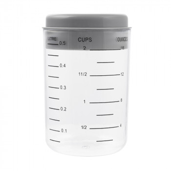 KUBEK Z MIARKĄ + ZESTAW 6 MIAREK (ALTOMDESIGN)