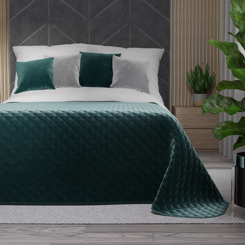 Velvi Narzuta Dekoracyjna 170x210cm Ciemny Turkusowy Petrol EAN: 5907693241602