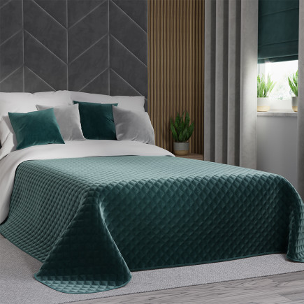 Velvi Narzuta Dekoracyjna 170x210cm Ciemny Turkusowy Petrol EAN: 5907693241602