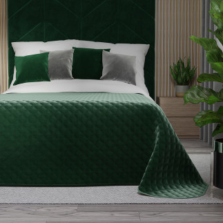Velvi narzuta dekoracyjna, rozmiar 170x210cm, kolor 010 ciemny zielony  butelkowy