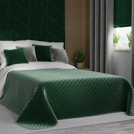 Velvi Narzuta Dekoracyjna 170x210cm Ciemny Zielony Butelkowy EAN:5907693241626