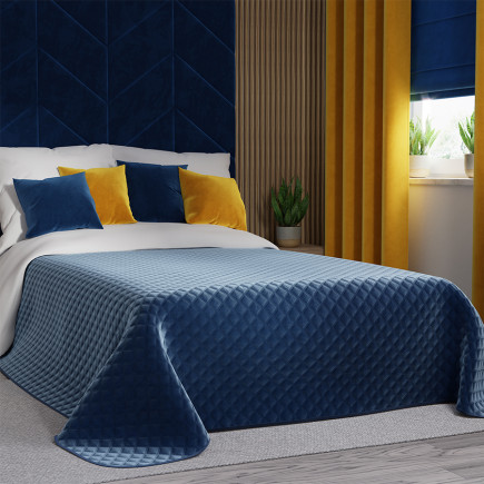 Velvi Narzuta Dekoracyjna 170x210cm Granatowa 011 EAN: 5907693241633