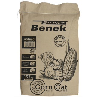 Certech super benek corn cat - żwirek kukurydziany zbrylający 25l