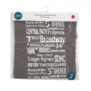 POSZEWKA DEKORACYJNA 40X40 CM NEW YORK DEK.II BZ N/N BZ