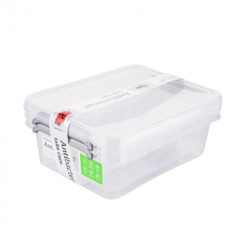 ANTIBACTERIAL KPL.2SZT POJEMNIKÓW DO ŻYWNOŚCI 1,15L (3032)