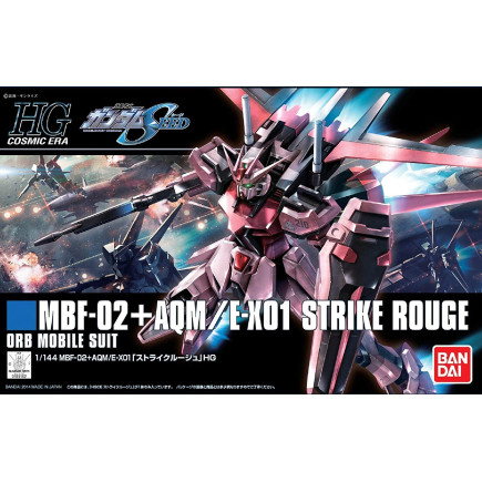 Hgce 1/144 mbf-02+aqm / e-x01 strike rouge