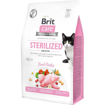 Brit care cat g-f sterilized sensitive 2kg