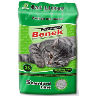 Certech super benek standard zielony las - żwirek dla kota zbrylający 25l (20kg)