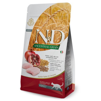 Farmina n&d ancestral grain sucha karma dla dorosłych kotów z kurczakiem 1,5kg