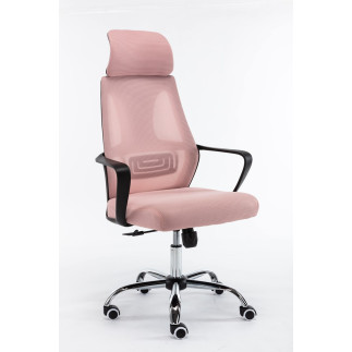 Fotel obrotowy nigel - różowy