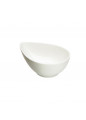 Miseczka do dipów i przekąsek porcelanowa Regular kropla kremowa 15 cm