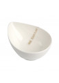 Miseczka do dipów i przekąsek porcelanowa Regular kropla kremowa 15 cm