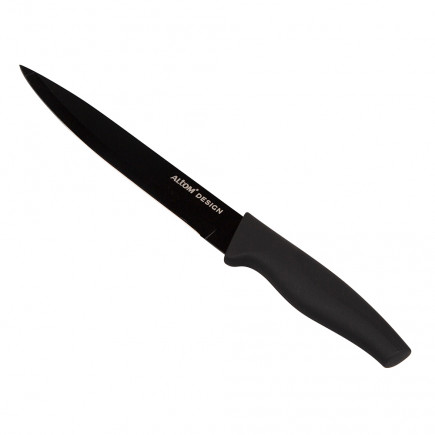 Nóż do krojenia uniwersalny czarny 32 cm