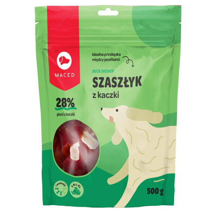 Maced przysmak dla psa - pałeczki wołowe z kaczką 500g