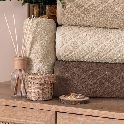 Ręcznik Oliwier 70x140cm jasny beżowy EAN: 5907693256583